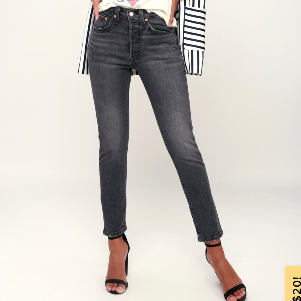 Levi’s 501 Skinny Black High Rise Jeans